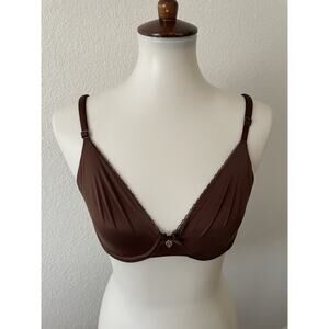 Victoria's Secret Bra Lingerie Unlined Demi Intimates Brown